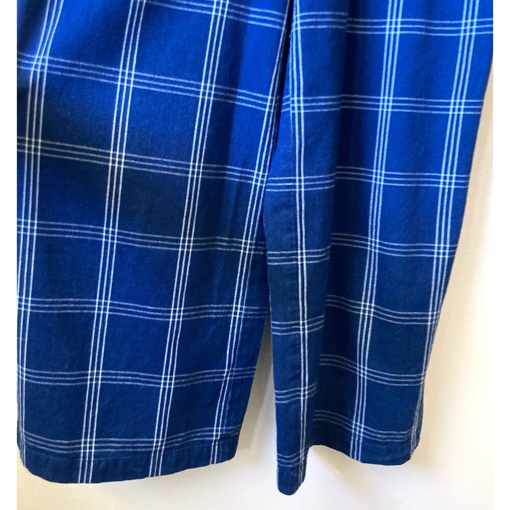 J. Crew Windowpane Cross-Back Jumper Size 2 in Blue & White Cottage Core - Picture 8 of 15